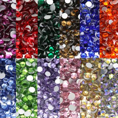 China Flatback XULIN Accept Customized Normal Glass Rhinestone Crystal Stone Rhinestone Flatback Non Hotfix Nail SS3-SS50 for sale