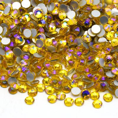 China Wholesale Citrine Rhinestones SS3-SS50 ab Crystal Strass Stone Flatback Glas XULIN 102Kinds for sale