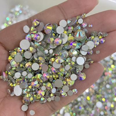 China Flatback XULIN SS3-SS50 SS3-SS50 Flatback Stone Not Hot Fix ab Crystal Rhinestone Bling Bling Strass For Garment Accessories for sale