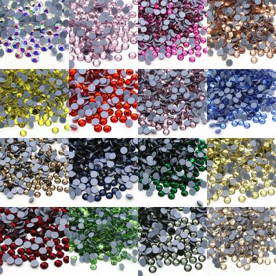 China Hot Shiny Crystal Fix Austrian Loose Crystal Loose Rhinestones Manufacturer Color Flatback 2A+ XULIN AB Back Rhinestone With Strong Glue Back for sale