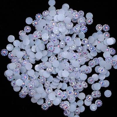 China Hot Sale 4mm-6mm Crystal Flat Back Resin Sunflower Rhinestone Gems from Flatback XULIN for DIY Jewelry for sale