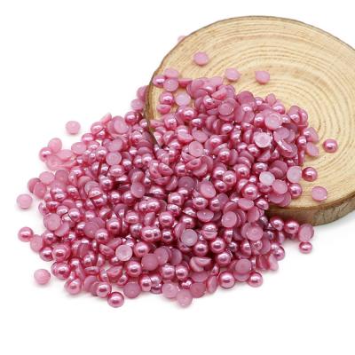 China XULIN Flat Back Imitation Rhinestone ABS Dome Flatback Pearl Half Pearl For Dress Wedding And Nail Arts 2mm To 25mm, Z21-Amethyst for sale