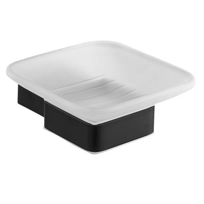 China Newest Factory Modern Design Wholesale Bathroom Accessories Stainless Steel Glass Cup Soap Dish for sale