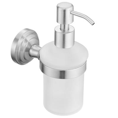 China Wholesale Wall Mounted Hand Soap Dispenser Hot Sale Hotel Design Wenzhou Factory Bathroom Glass Cup Foam Soap Dispenser Accessories Stainless Steel Hand Soap Dispenser for sale