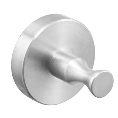 China Wenzhou Factory KOREAN Wall Mount Morden Design Stainless Steel Bathroom Accessories Robe Hook Shower Room Clothes Hook Room Hook for sale