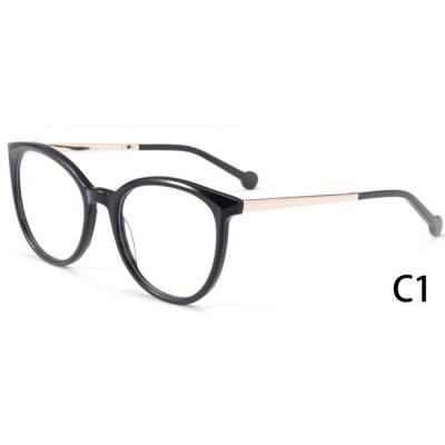 China Custom Logo Metal Round Rim Optical Sight Glasses Full-rim China Factory Spectacle for sale