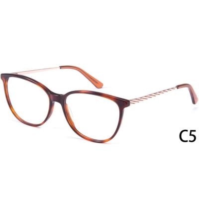 China Full-rim China Factory Custom White Thick Logo Metal Full Rim Glasses Frame Metal for sale