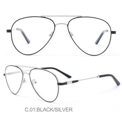 China Full - Rim Ready To Ship Classic Style Man Glasses Optical Frames Metal Gold for sale