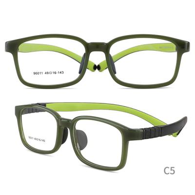 China Full-rim ready to ship super big square frame ARKEMA TR90 glass soft and light kids eyewear for sale