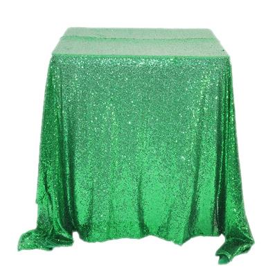 China High quality modern round table cover, fancy rectangle sequin tablecloth for wedding for sale