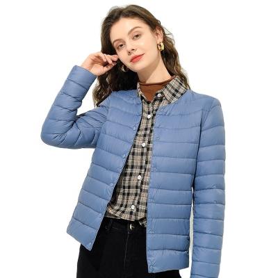 China Wholesale Breathable Casual Light Luxury White Duck Down Down Jacket Women's Slim Warm Comfy Short Section Counter Down Jacket for sale