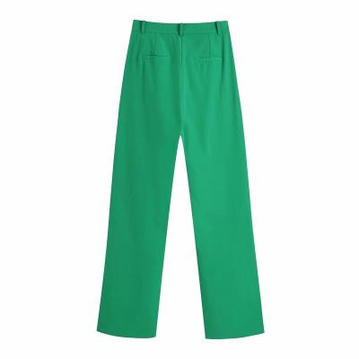 China Anti-pilling 2022 new women's fashion neutral wind wide leg pants high waist casual pants women's pants and trousers for sale