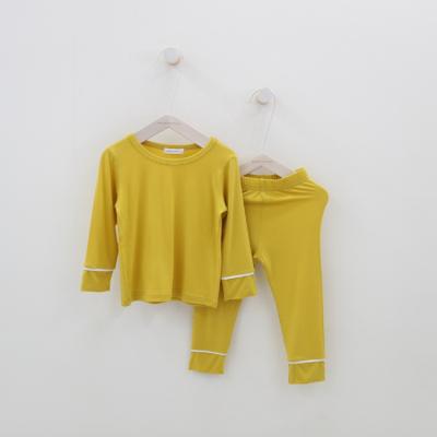 China Breathable Unisex Child Sleepwear Girl Summer Modal Comfortable Long Sleeve Cotton Pajamas For Kids for sale