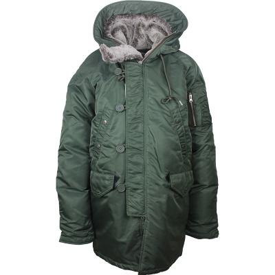 China Winter Style Men's Warm Fur Hooded Aplet Military Windproof Parka Down Coat for sale