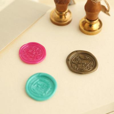 China Good adhesion colorful custom wax seal sticker for wedding for sale