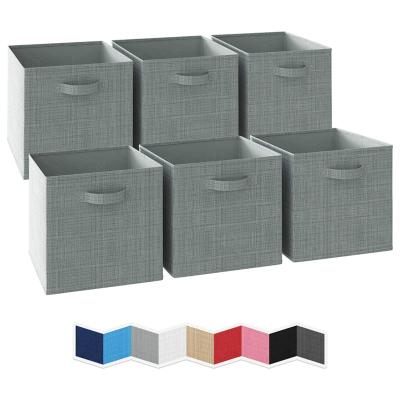 China Heavy Duty American Cube Storage Baskets for Organizing Perfect Bins for Cubby Storage Boxes for sale