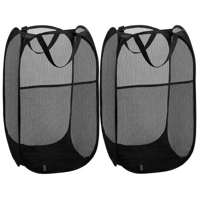 China Lightweight Collapsible/Folding Basket for Washing Laundry Convenient Mesh Popup Hamper for sale