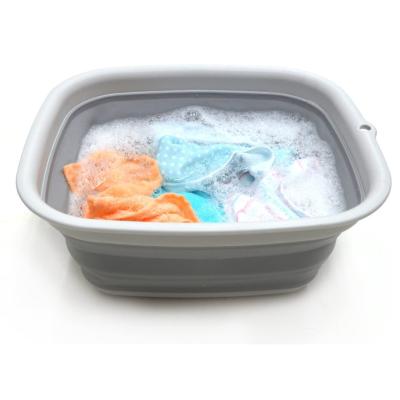 China Space Saving Foldable Portable Plastic Basin Foldable Portable Plastic Basin Tub Dish Folding Multifunctional Basin for sale