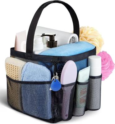 China Mesh Shower Caddy Portable Viable For College Dorm Room Large Capacity Shower Caddy Hanging Quick Dry Shower Tote Bag for sale