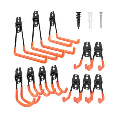 China Heavy Duty Non_slip Garage Storage Hooks Tool Steel Hangers for Garage Wall Mount Utility Hooks and Hangers for sale