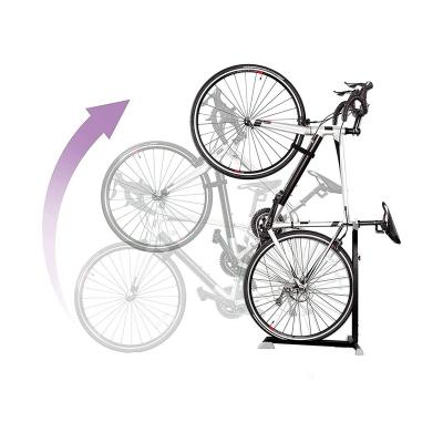 China Standard Bike Vertical Bike Rack Rack Floor Free Standing Rack For Indoor Garages Bike Storage for sale