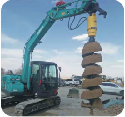 China EC120 EC130 EC140 EC210 EC240 Excavator Attachments Hydraulic Earth Auger Drill for sale