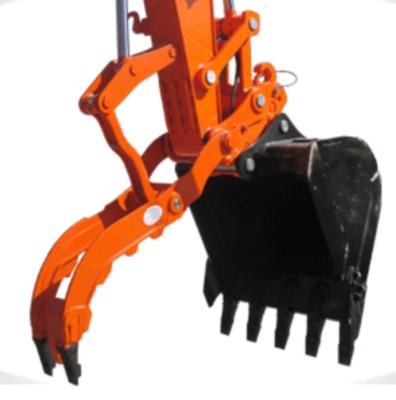 China High Durable Steel Excavator Grapple Bucket  4 Tons 6Tons Excavator Thumb Screw for sale