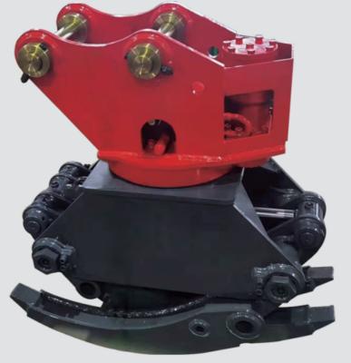 China 360 Degree Two Cylinder 5-50 Ton Excavator Wood Grapple Attachment for sale