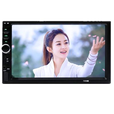 China Dual Din HANDS-FREE Car Audio Stereo Touch Screen 7 Inch Mirror Link Car Radio MP5 Player With Reversing Image Supported for sale