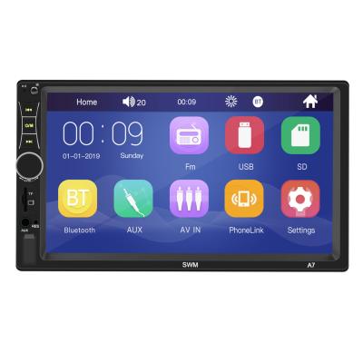 China New 2022 BESTREE 7 inch universal 2 din car stereo cheap price 7 inch touch screen mp5 player reverse camera audio player for sale