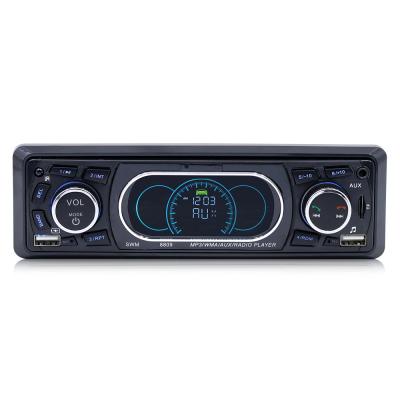 China Universal Mp3 Stereo Private Machining Single Din Car Stereo With LCD Screen BT FM Radio SD AUX. to 2USB AUX dashboard remote control ISO. for sale