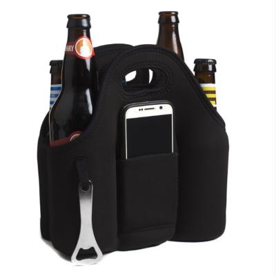 China 2021 Chic Bottle Logo Print Pvc Ice Cooler Waterproof Neoprene 6 1.5 Liters Insulated Beach Tote Wine Bag for sale