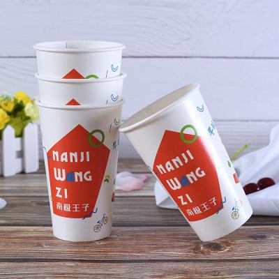 China Bio-degradable ZJPACK OEM High Quality Food Grade vaso de papel Disposable Paper Cups for Coffee Tea Drinks for sale