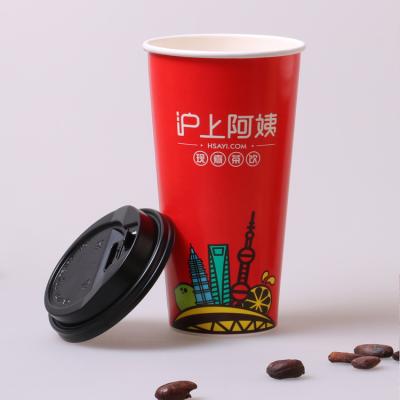 China Bio-degradable ZJPACK 6/8/10/12/16 OZ Ripple /Single/Double Paper Coffee Cups With Custom Logo Design Cup With Lid for sale