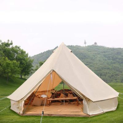 China 3M Tents Family Yurt Tent Cotton Bell Sharped Straight Tying Type Waterproof Outdoor Camping Tent for sale