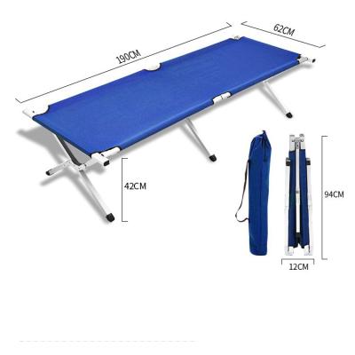 China Folding Sofa Bed Modern Metal Folding Bed Camping Crib Bag Customized Aluminum Alloy Steel Camping Cot for sale