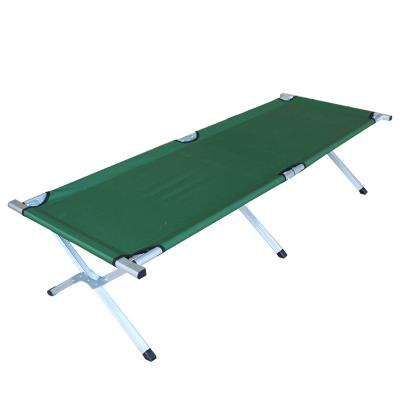 China Portable Oxford Single Cloth Folding Cot Cot Foldable Outdoor Camping Aluminum Camping Cot for sale