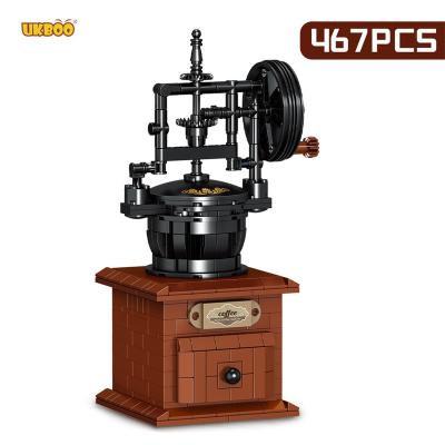 China DIY TOY Free Shipping UKBOO 467pcs City Retro MINI Coffee Machine MOC Series Toys Building Blocks Educational Bricks Kids DIY Gifts for sale