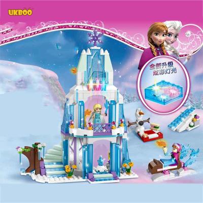 China Free Shipping Building Toy UKBOO 8 in 1 Happy Birthday Party Plastic Dream Princess Building Blocks Figures Blocks Bricks for sale