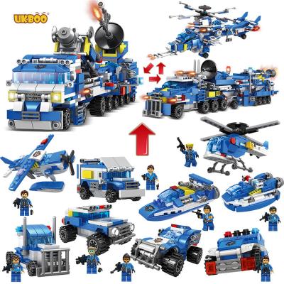 China Building Toy Free Shipping Citys Sets Airport Gunshot City 780 Pcs Police Building Truck Ship Building Sets Building Blocks With Trucks for sale