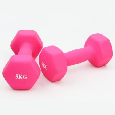 China More Wear Resistant Fitness Equipment Neoprene Hex Dumbells 0.5/1/2/3/4/5/8/10kg for sale