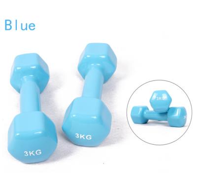 China More Wear Resistant 2kg 3.5kg Vinyl Dip Dipping Dumbells for sale