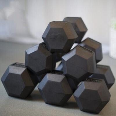 China More Wear Resistant Rubber Hex Dumbbell Pairs 10, 15, 20,25,30,35,40,45,50 lbs for sale