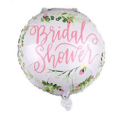 China Wholesale 18 Inch Wedding Decoration Helium Mylar Bridal Shower Balloons for sale