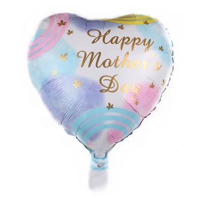 China Advertising Gift New Gradient Color Toy MOM Heart Happy Mother's Day Foil Balloon Home Decorate for sale