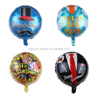 China Toy Happy Father's Day Party Balloon Advertising Set Decoration for Father's Day Party Round Foil Balloon for sale