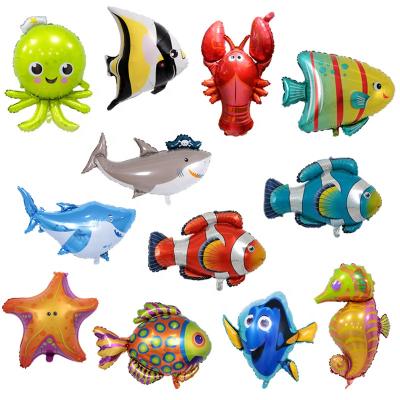 China Wholesale decoration sea animal dolphin fish shape birthday decoration balloon for sale