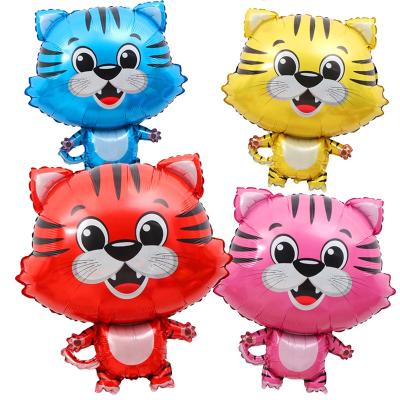 China Decoration New Arrival 2022 Animal Shape Happy New Year Foil Balloon Tiger Shape Balloons for sale