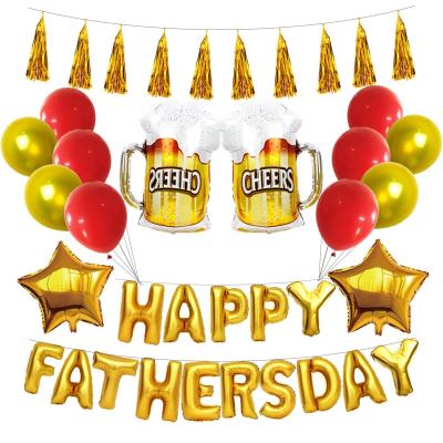 China Advertising Wholesale Toy Fathers Day Decoration Helium Balloon Set for sale