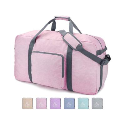 China Foldable School Backpack Duffel Bag Travel Gym Sports Packable Luggage Lightweight Fleece Water Resistant Bag for sale